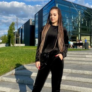 KOMPLET DRESOWY DAMSKI WELUROWY BEZ KAPTURA CZARNY